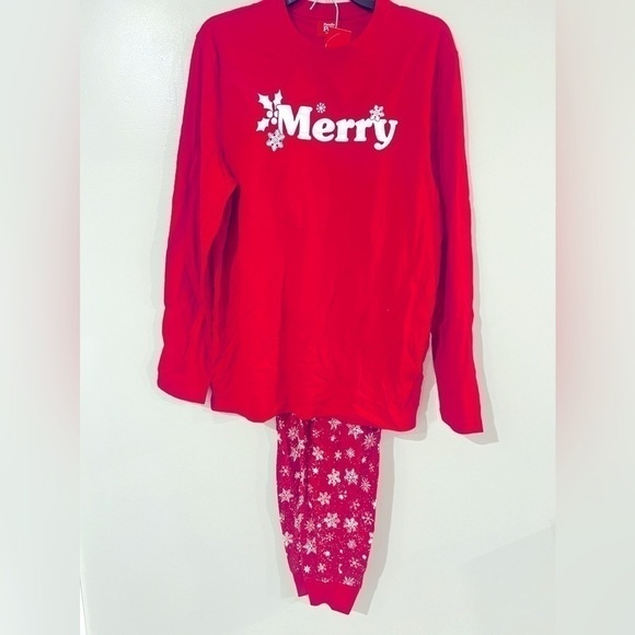 Family Pajamas Matching Mens Merry Snowflake Mix It Family Pajama Set size S - Picture 5 of 8